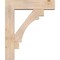 Ekena Millwork Merced Block Smooth Bracket w/ Offset Brace, Douglas Fir, 7 1/2"W x 30"D x 36"H BKT0806X30X36MRC05SDF - alternate 2